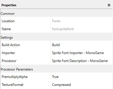 Font Properties