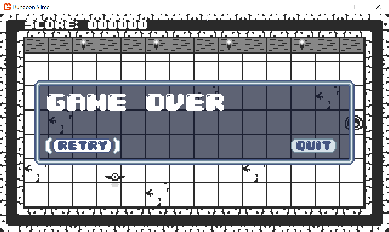 Figure 2-3: The DungeonSlime game appears as normal