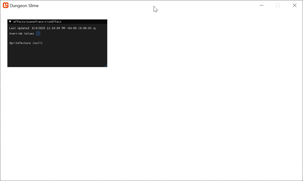 Figure 5-4: The shader is being used to render a white full screen quad