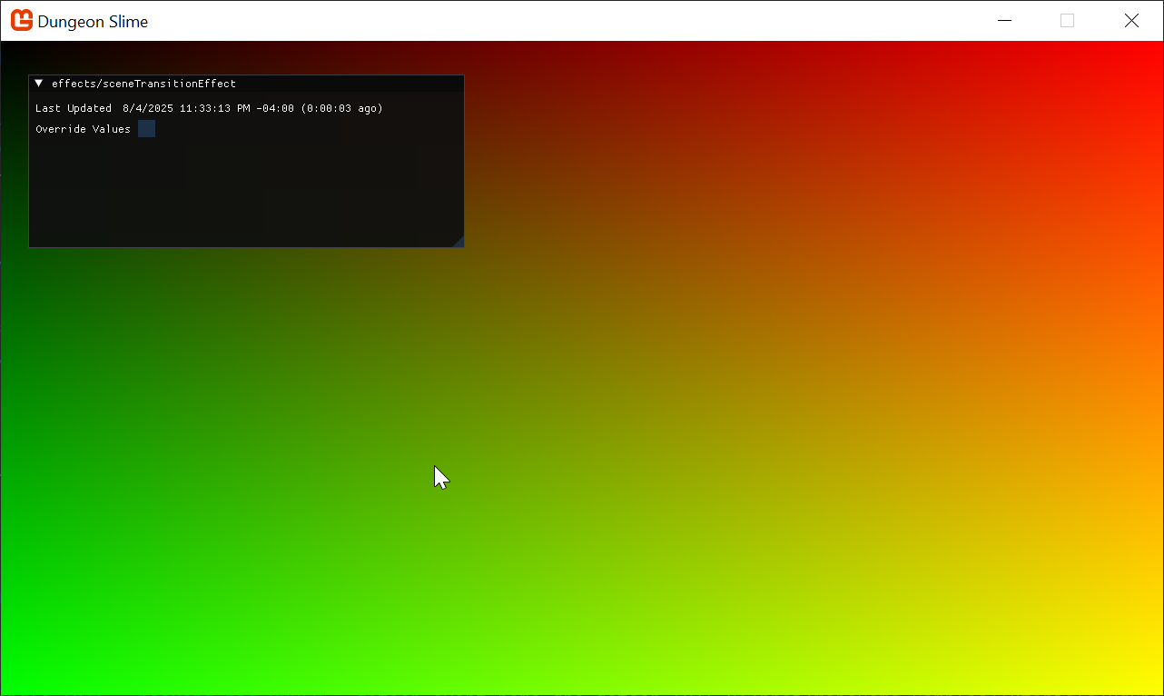 Figure 5-8: x and y coordinates in the red and green channels