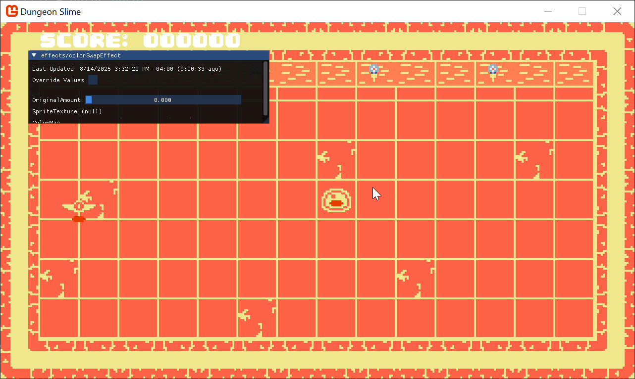 Figure 6-19: Changing the colors from runtime
