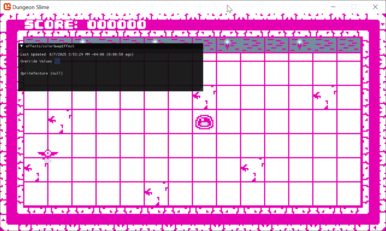 Figure 6-8: The blue color is hardcoded to pink