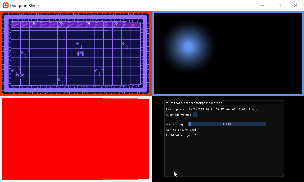 Figure 8-19: A blank normal buffer