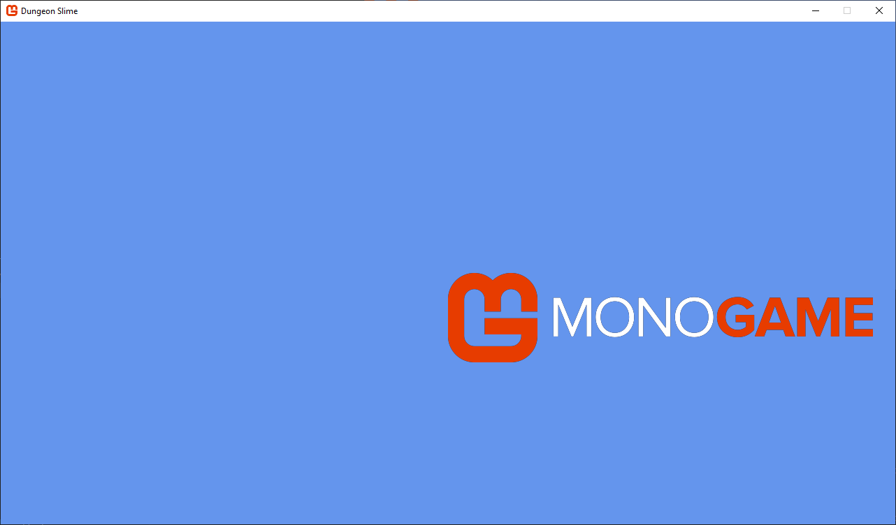 Figure 6-2: Attempting to draw the MonoGame logo centered on the game window
